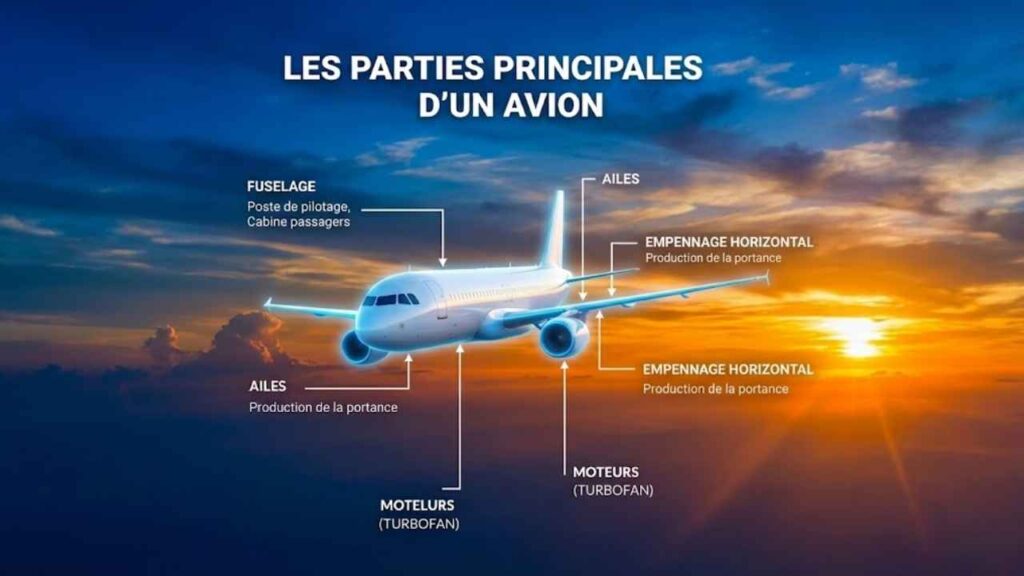 Les parties principales d’un avion