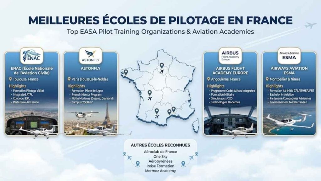 Meilleures écoles de pilotage en France